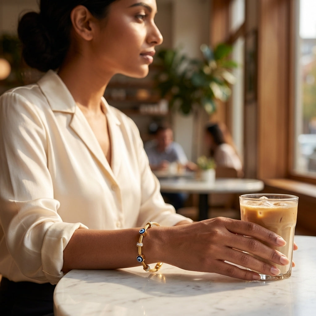 Nazar Luxe Lock Bracelet