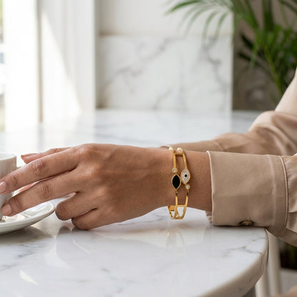 Noir Celeste Evil Eye Bracelet