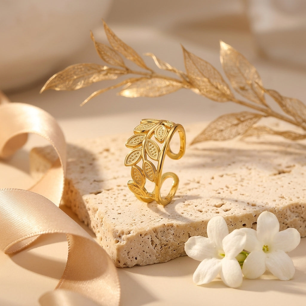 Auravine Gold Ring