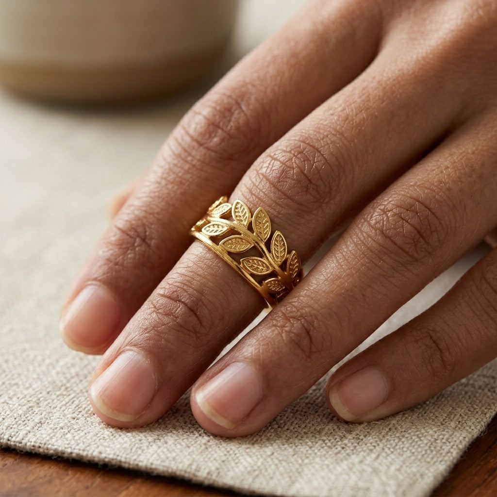 Auravine Gold Ring