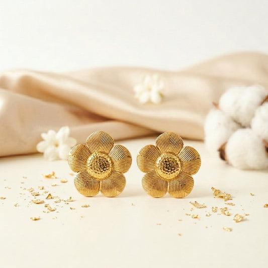 Gold Fleur Radiance Studs
