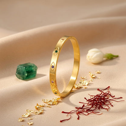 Aurelia Gold Evil Eye Bracelet