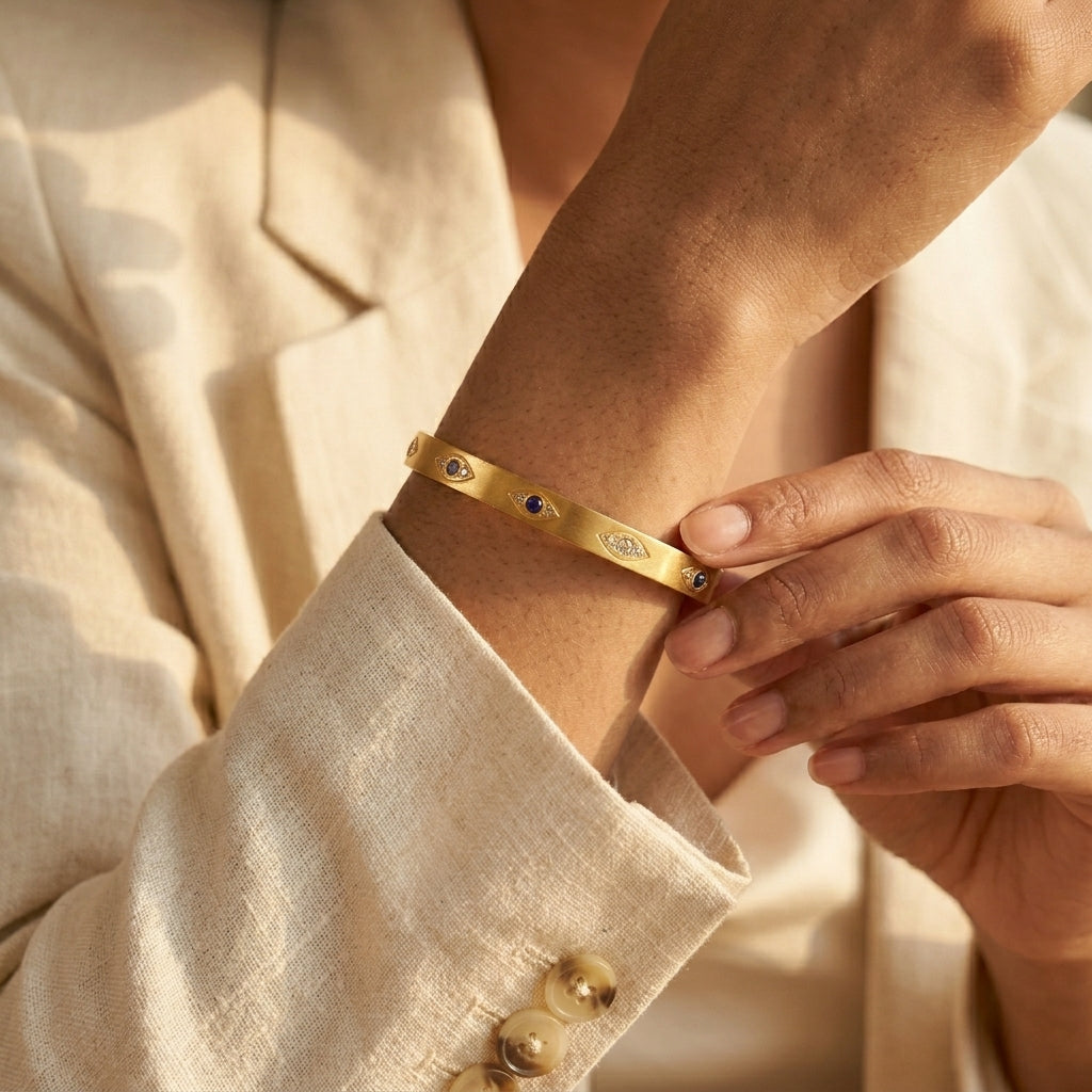 Aurelia Gold Evil Eye Bracelet