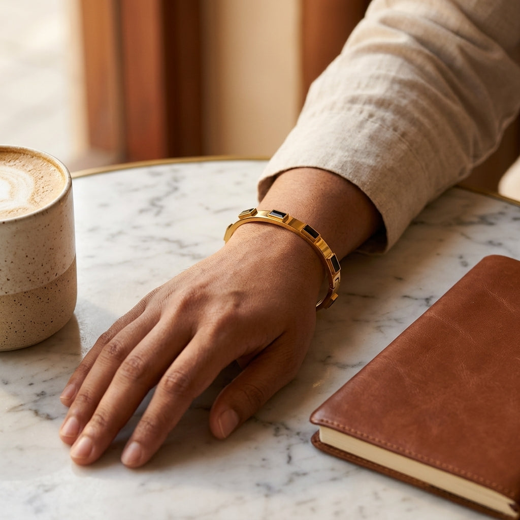 Noire Gold Crystal Bracelet