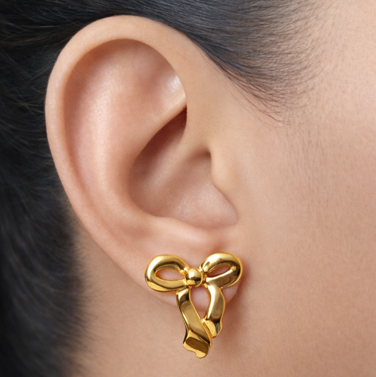 Aurora Bow Stud Earrings