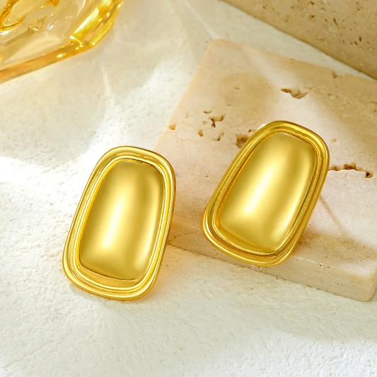 Aurora Luxe GeoGold Earrings