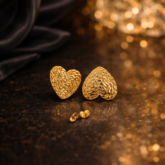 WovenHeart Textured Luxe Stud Earrings