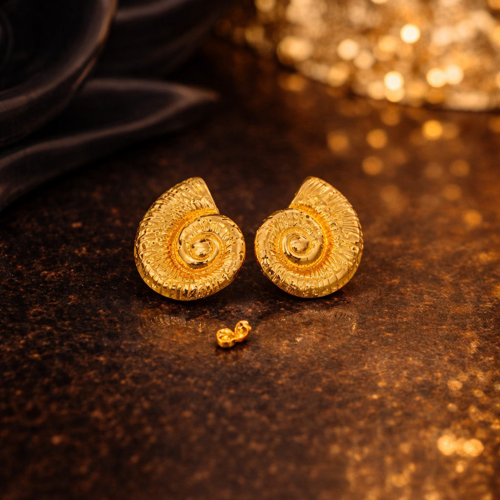 OroShell Heritage Statement Earrings