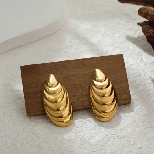 ShellCrest Layered Luxe Earrings