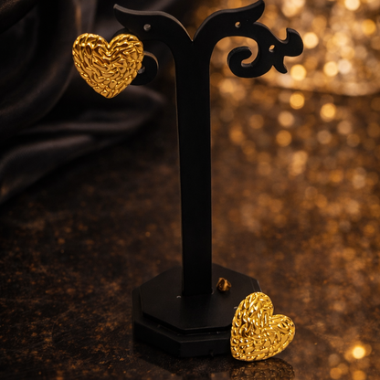 WovenHeart Textured Luxe Stud Earrings