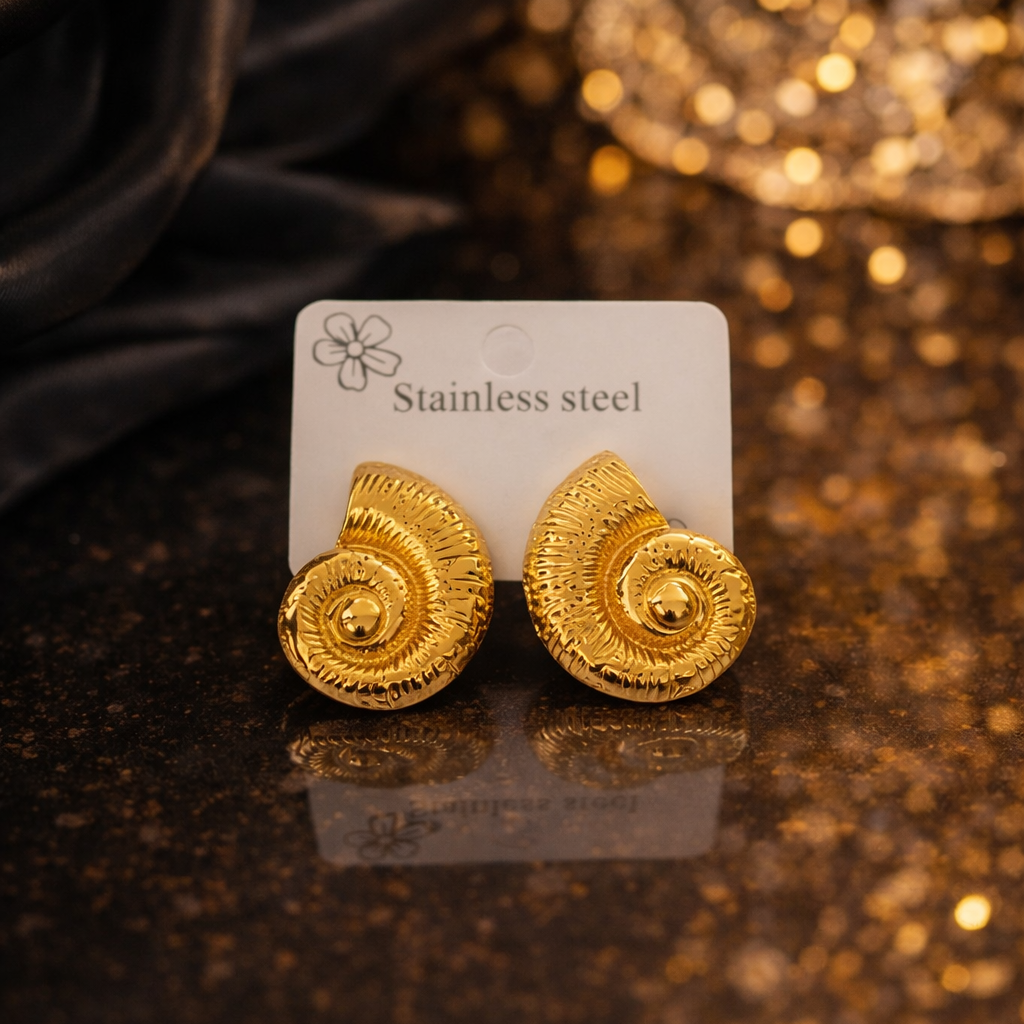 OroShell Heritage Statement Earrings