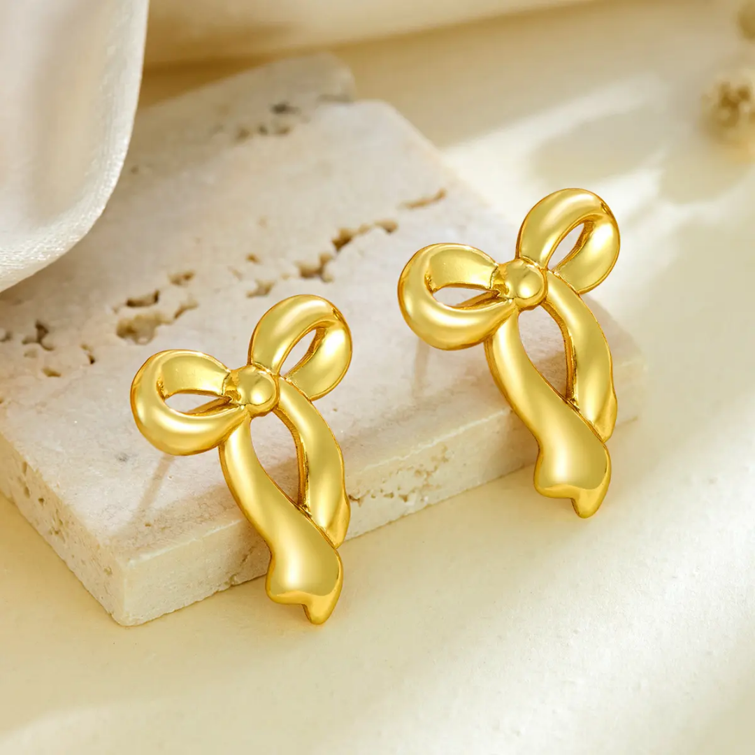 Aurora Bow Stud Earrings
