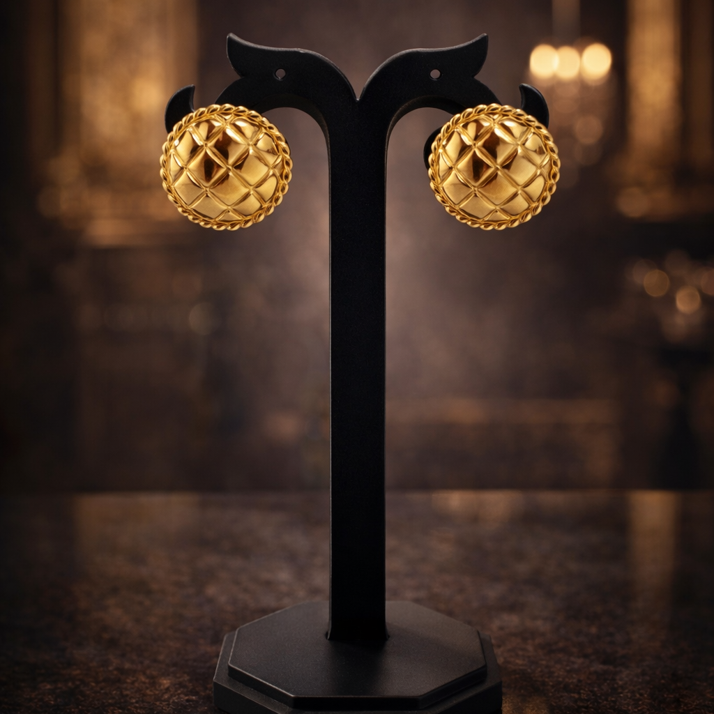 RoyalWeave Vintage Stud Earrings