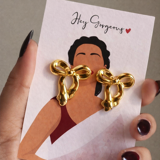 Aurora Bow Stud Earrings