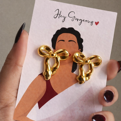 Aurora Bow Stud Earrings